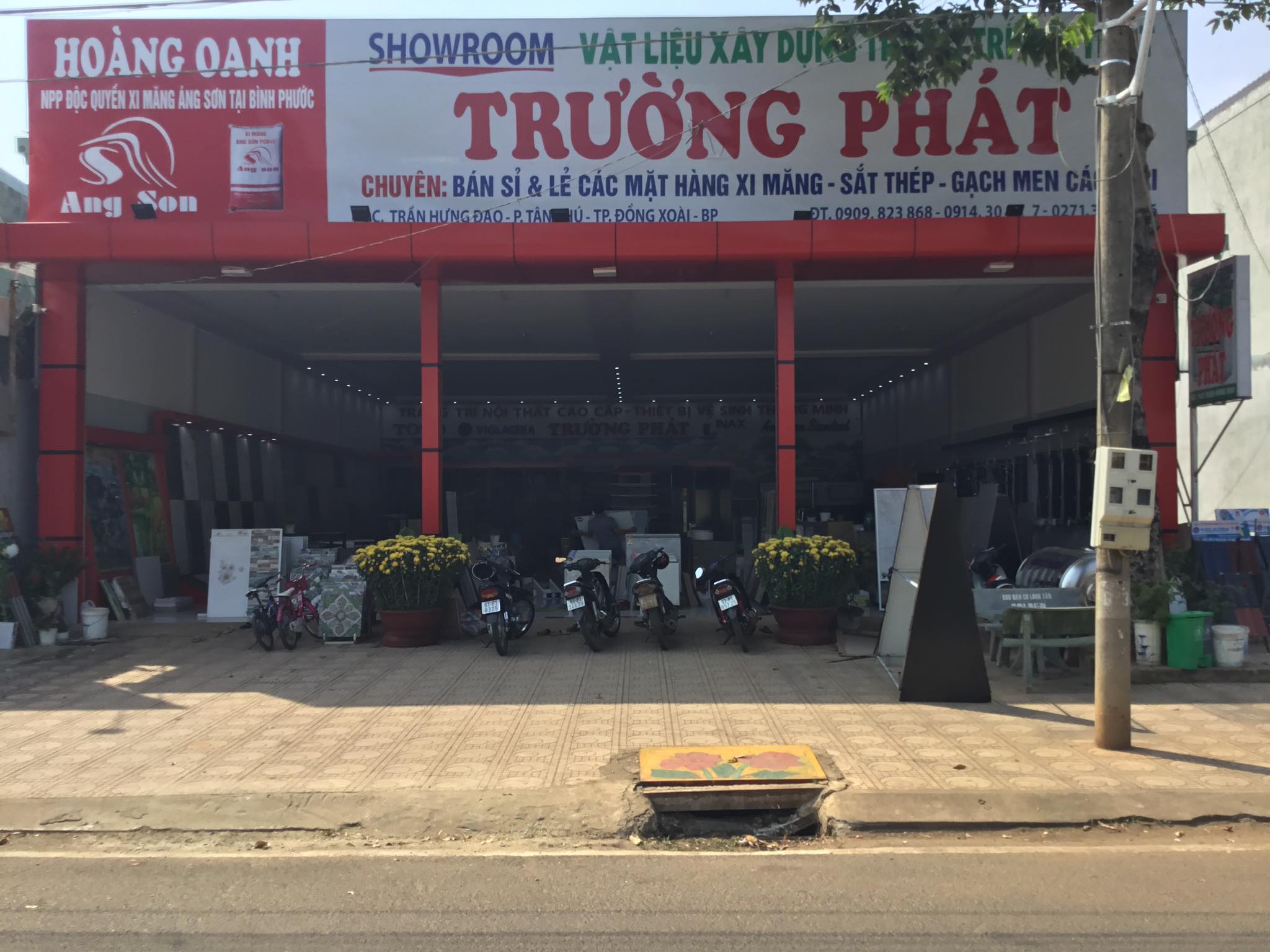THIẾT KẾ NỘI THẤT cửa hàng vật liệu xây dựng ở Bình Định